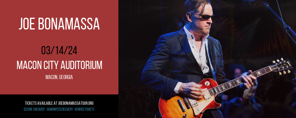 Joe Bonamassa at Macon City Auditorium at Macon City Auditorium